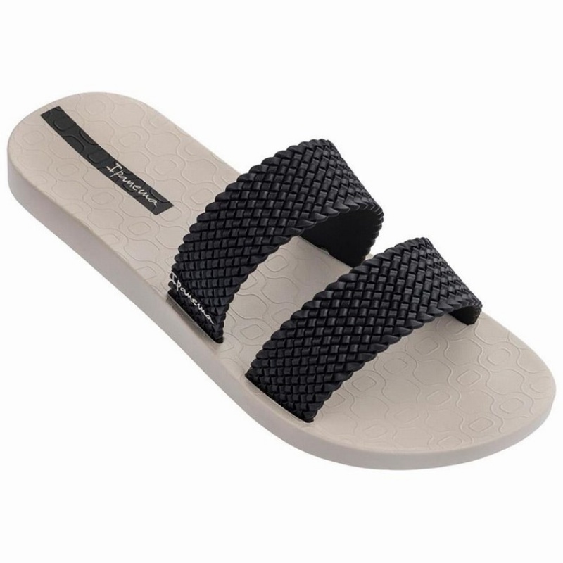 Beige / Black Women's Ipanema City Sandals | PCRBGL-093