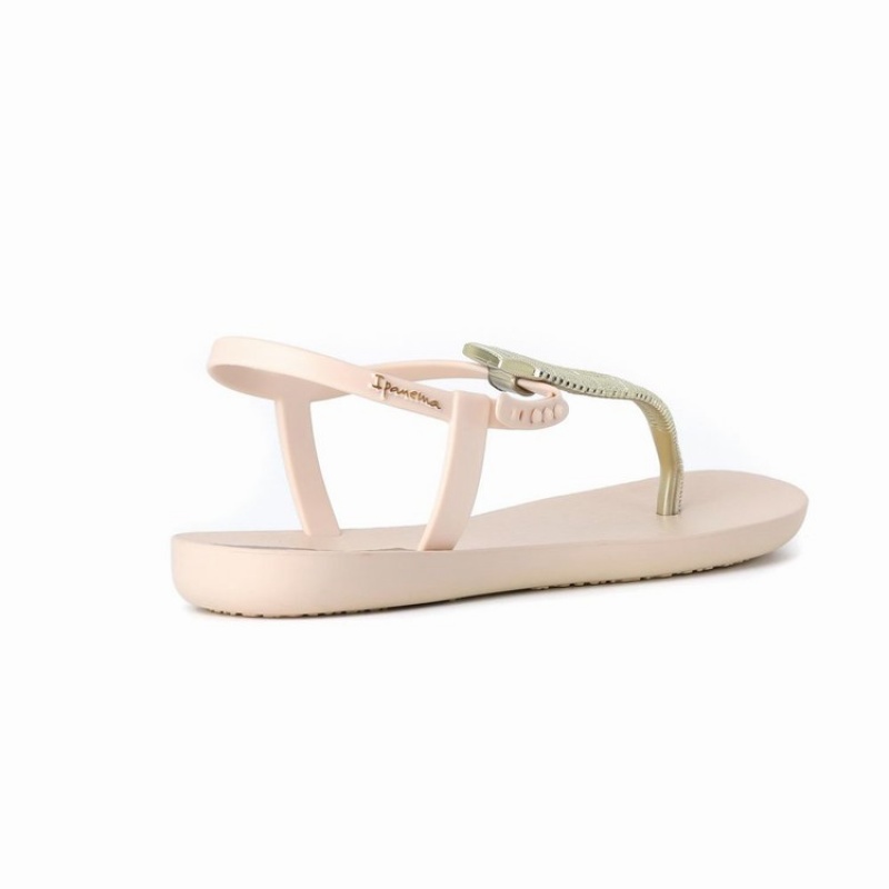 Beige / Gold Women's Ipanema Ribba Sandals | DFWZIC-342