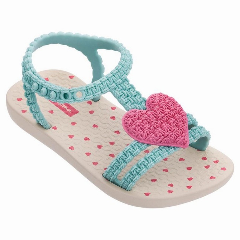 Beige / Green / Pink Baby Ipanema My First Sandals | GIOVUJ-972