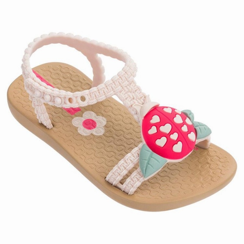 Beige / Pink Baby Ipanema Buggy Sandals | MCEKLD-273