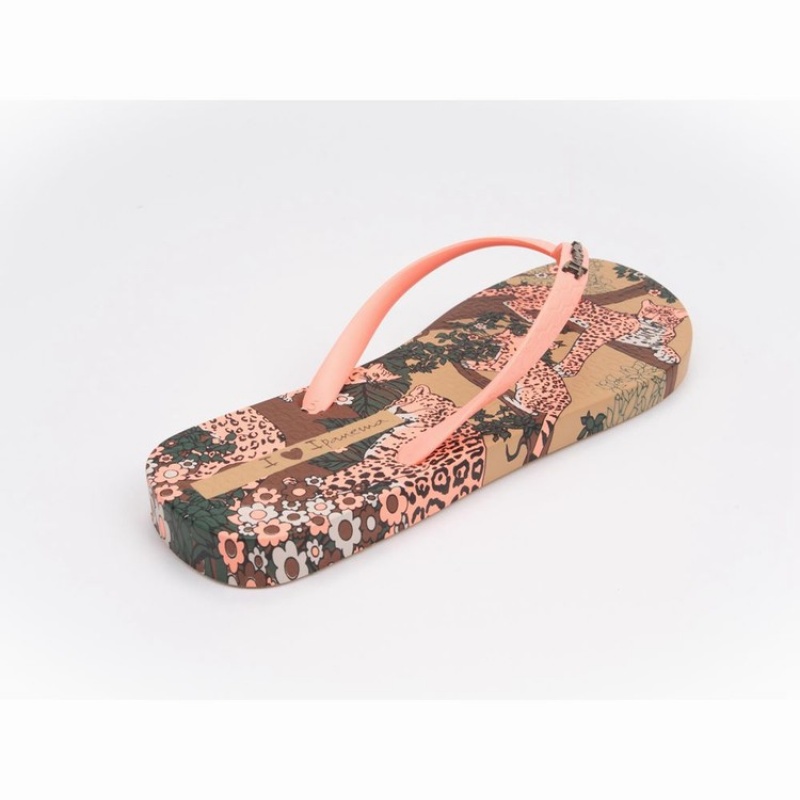 Beige / Pink Women's Ipanema Pop Flip Flops | URSXLZ-236