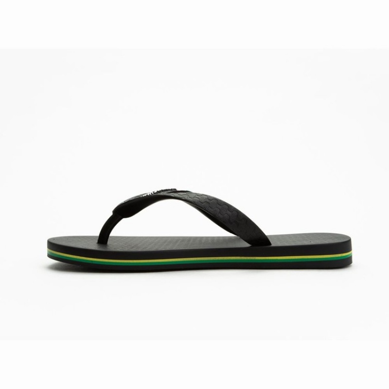 Black Kids' Ipanema Brazil Flip Flops | RTMJVB-278