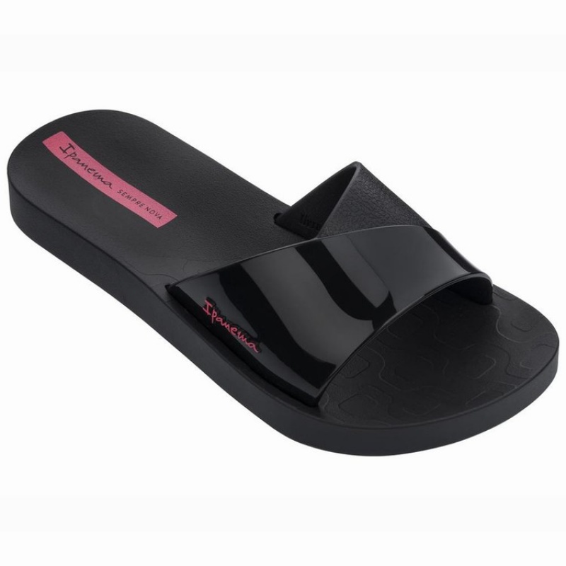 Black Kids' Ipanema Fresh Slides | EVFZNP-125