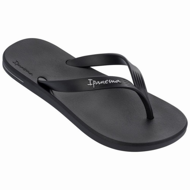 Black Men\'s Ipanema Posto 10 Ad Flip Flops | TEQLYM-631