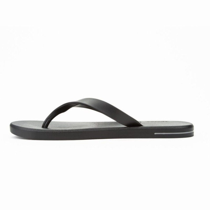 Black Men's Ipanema Posto 10 Flip Flops | JGANFO-608