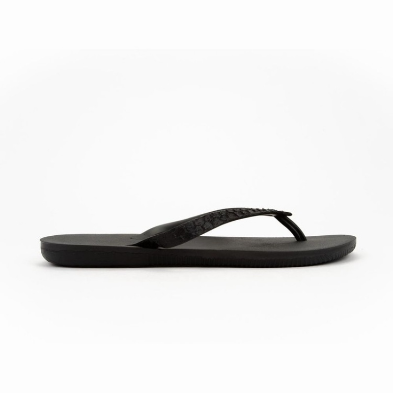 Black Men's Ipanema RJ Flip Flops | JOPLUF-435