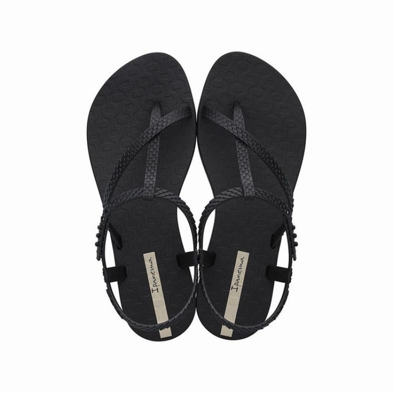 Black Women's Ipanema Class Wish Sandals | IUBANM-894