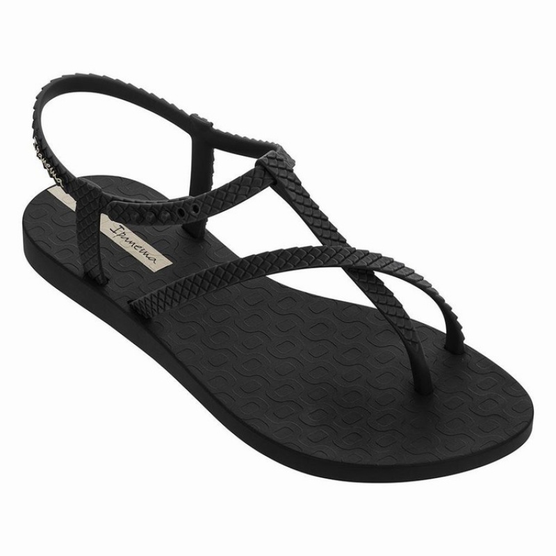 Black Women\'s Ipanema Class Wish Sandals | IUBANM-894