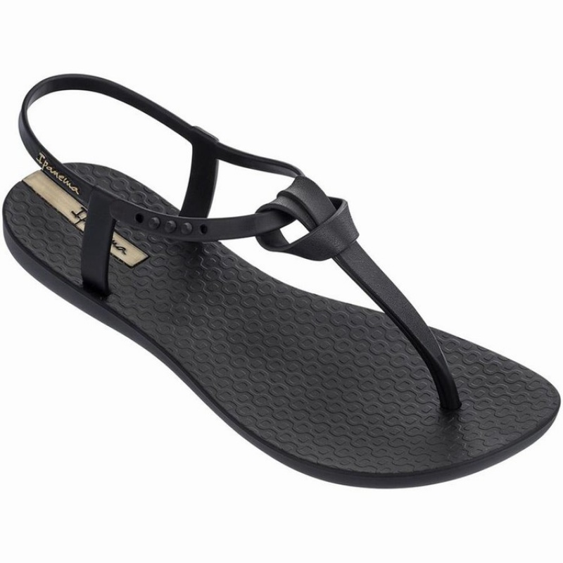 Black Women's Ipanema Ellie Sandals | VNCHUG-402