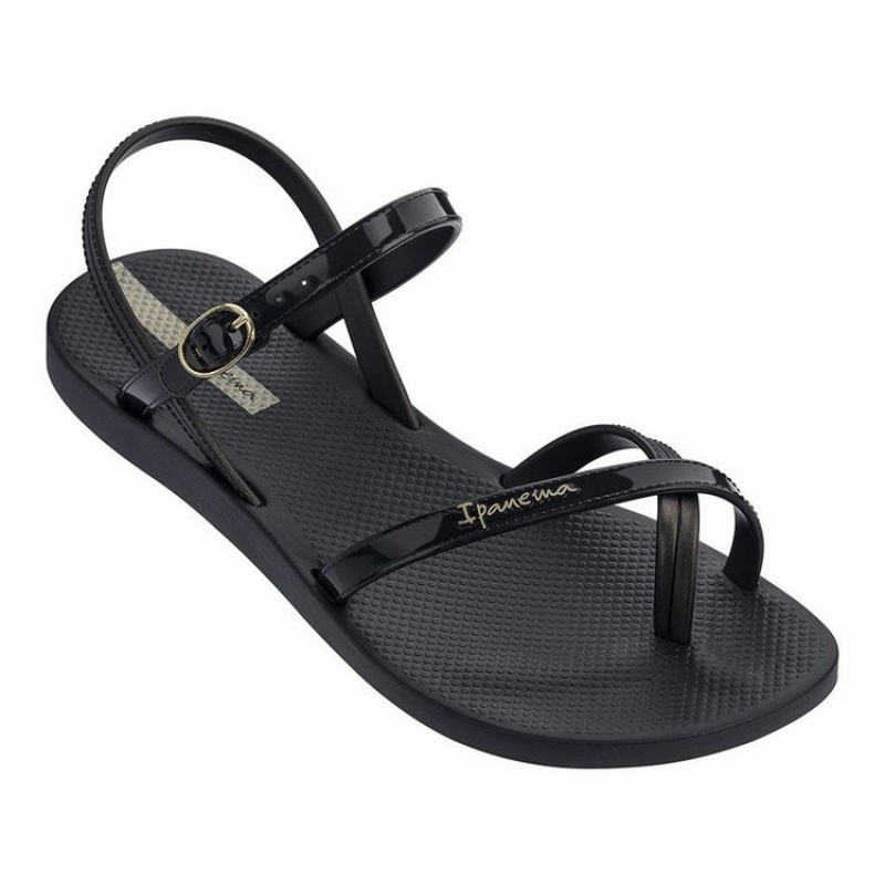 Black Women\'s Ipanema Fashion VII Sandals | VRSLXG-740