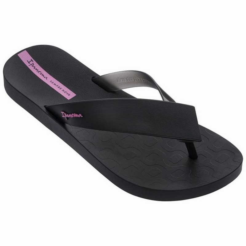 Black Women's Ipanema Hit Flip Flops | TDOZXU-196