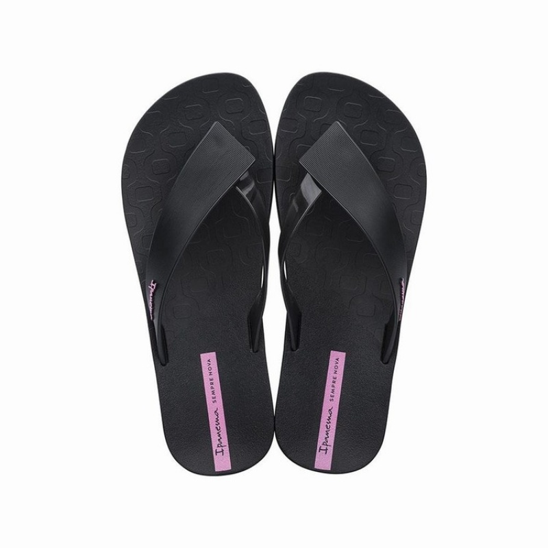 Black Women\'s Ipanema Hit Flip Flops | TDOZXU-196