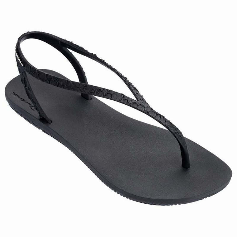 Black Women's Ipanema Jo Sandals | JXUKWE-125