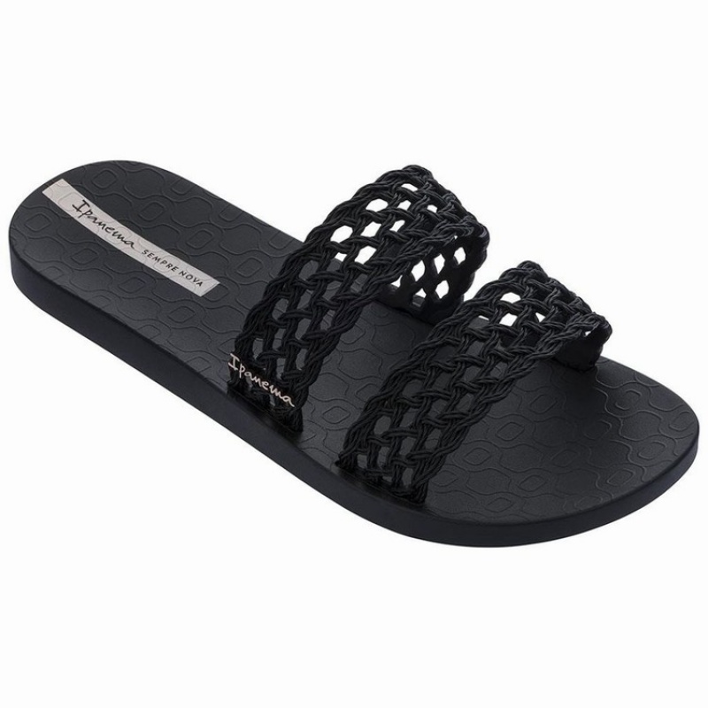 Black Women's Ipanema Renda Slides | KYXPZE-534