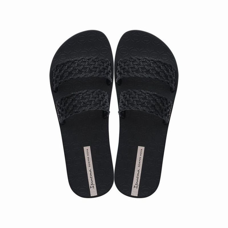 Black Women\'s Ipanema Renda Slides | KYXPZE-534