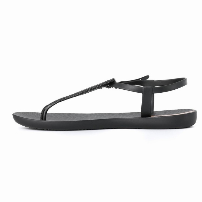 Black Women's Ipanema Ribba Sandals | XBEWIJ-634