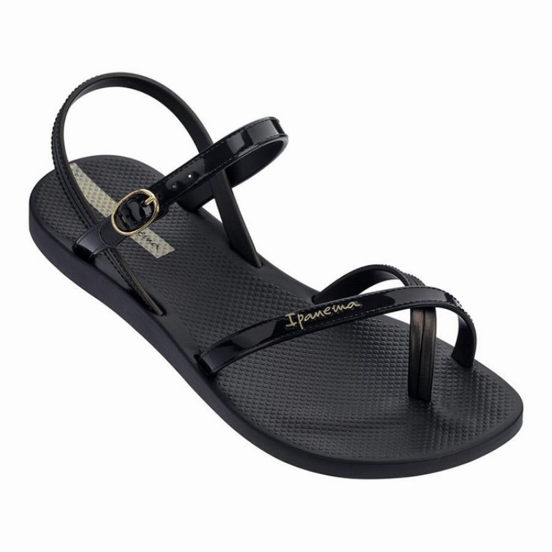 Black Women's Ipanema Suzi Sandals | BYPICE-321