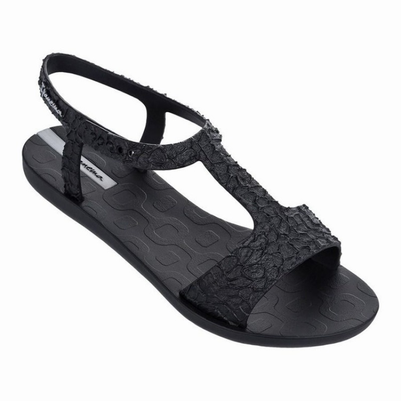 Black Women\'s Ipanema Venus Sandals | IESTZP-598