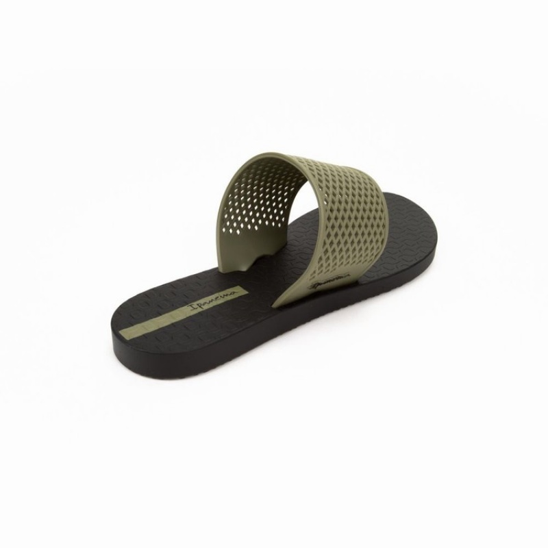 Black / Green Women's Ipanema Gadot Sandals | FALZXH-893