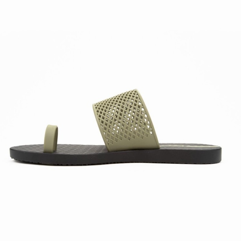 Black / Green Women's Ipanema Gadot Sandals | FALZXH-893