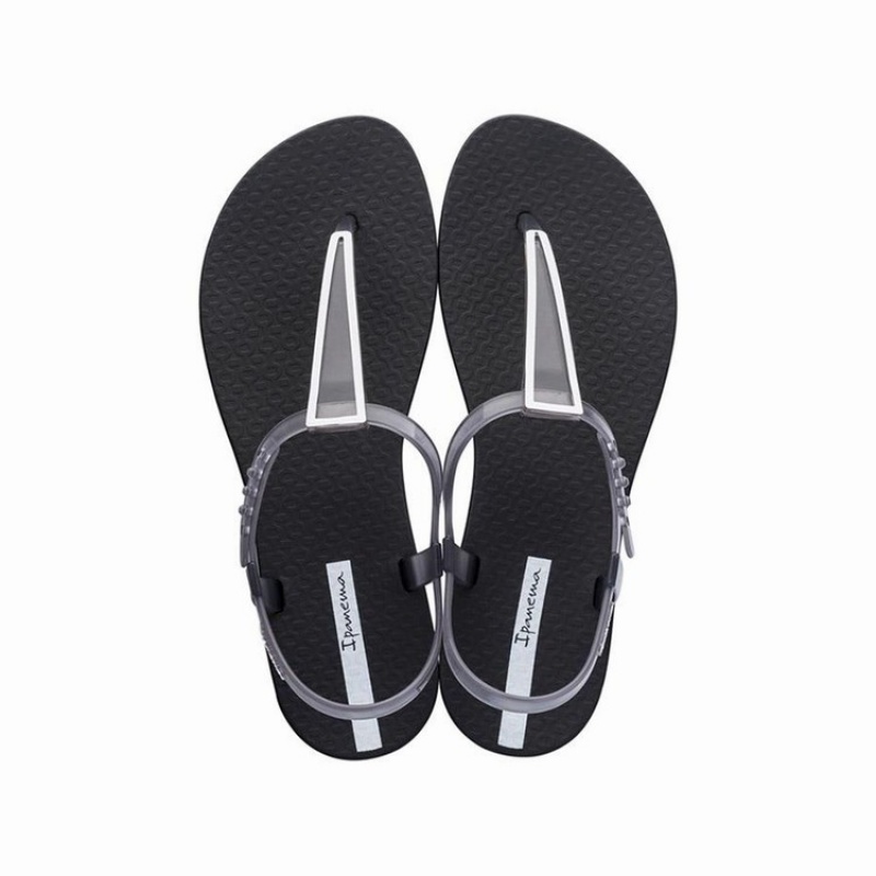 Black / Grey Women's Ipanema Stardust Sandals | ZHGVSM-705