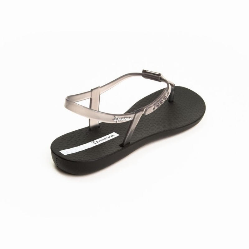 Black / Grey Women's Ipanema Stardust Sandals | ZHGVSM-705