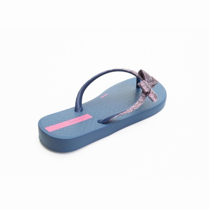 Blue Kids' Ipanema Glitter IV Flip Flops | FTSBMQ-451