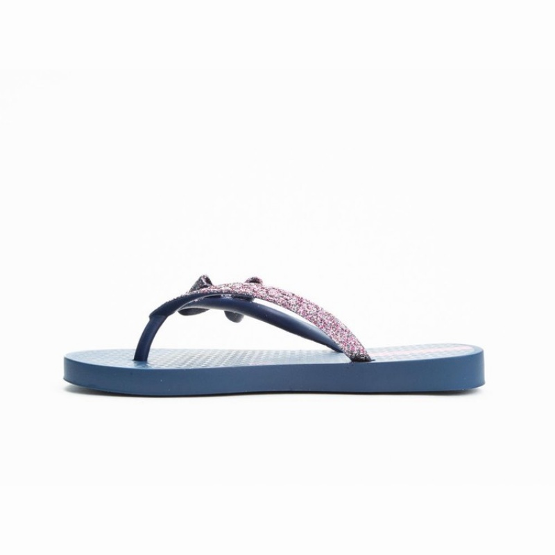 Blue Kids' Ipanema Glitter IV Flip Flops | FTSBMQ-451