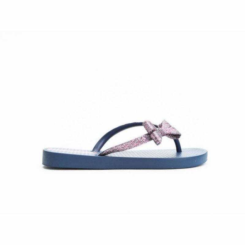 Blue Kids' Ipanema Glitter IV Flip Flops | FTSBMQ-451