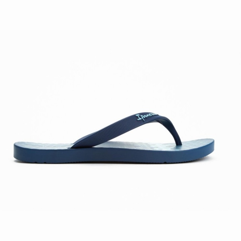 Blue Men's Ipanema Arpo Wave Flip Flops | KLRCTX-896