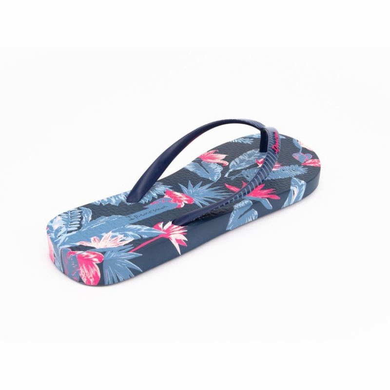 Blue Women's Ipanema Paradise Flip Flops | GTRJHO-904