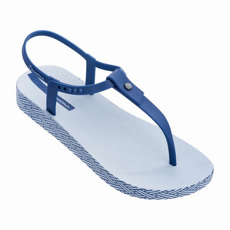 Blue Women's Ipanema Plush Weave Sandals | GFLDVQ-304