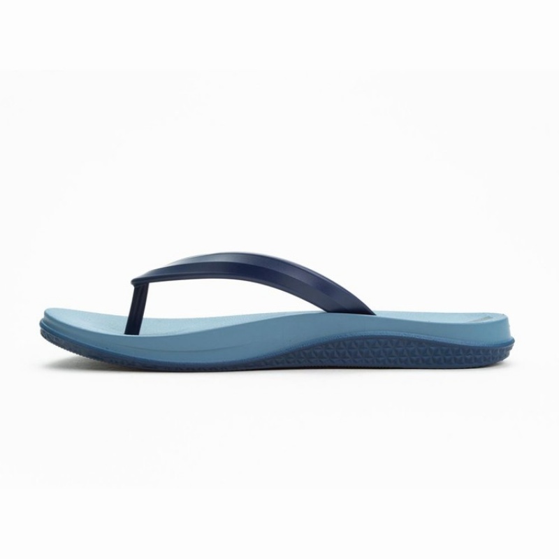 Blue / Navy Men's Ipanema Ana Lapa Flip Flops | UHBENF-439