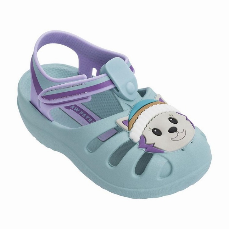 Blue / Purple Baby Ipanema Patrulha Pata Friends Sandals | PAYBNX-605