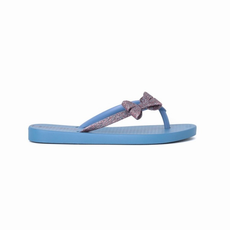 Blue / Purple Kids' Ipanema Glitter IV Flip Flops | ZAEFDT-895