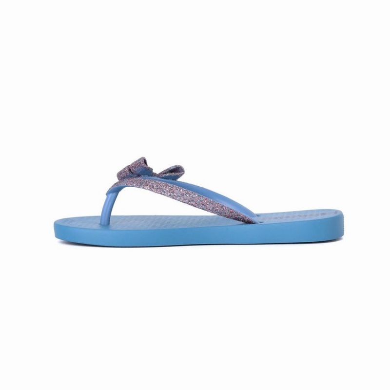 Blue / Purple Kids' Ipanema Glitter IV Flip Flops | ZAEFDT-895