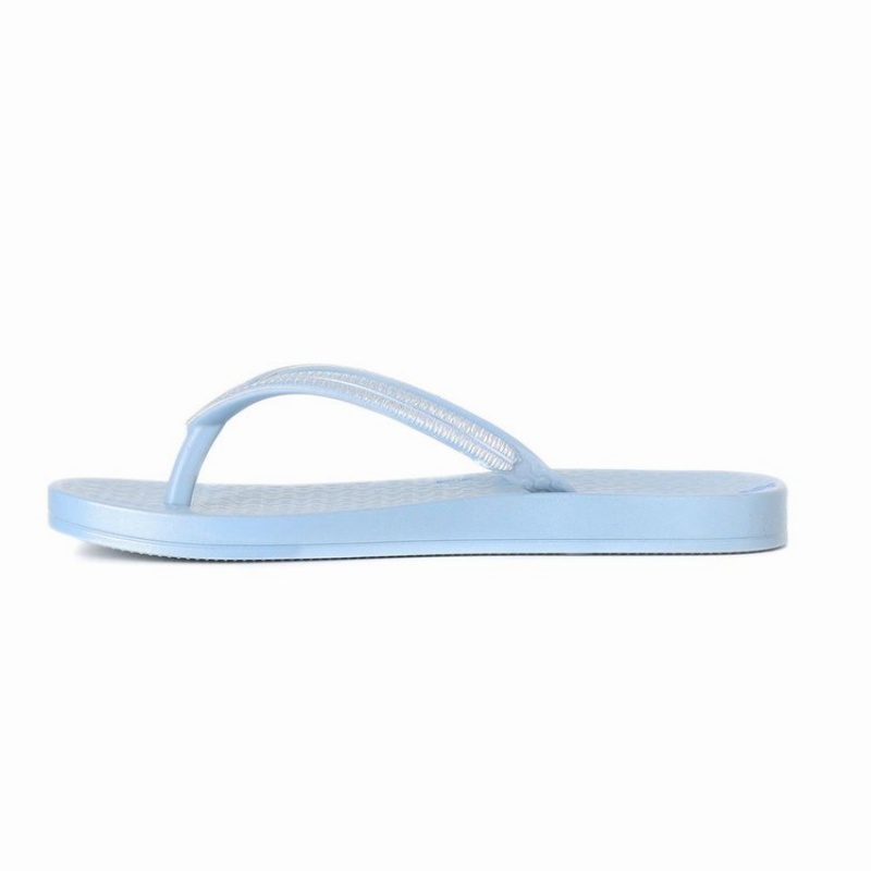 Blue / Silver Kids' Ipanema Ana Metallic IV Flip Flops | PSJEZC-968