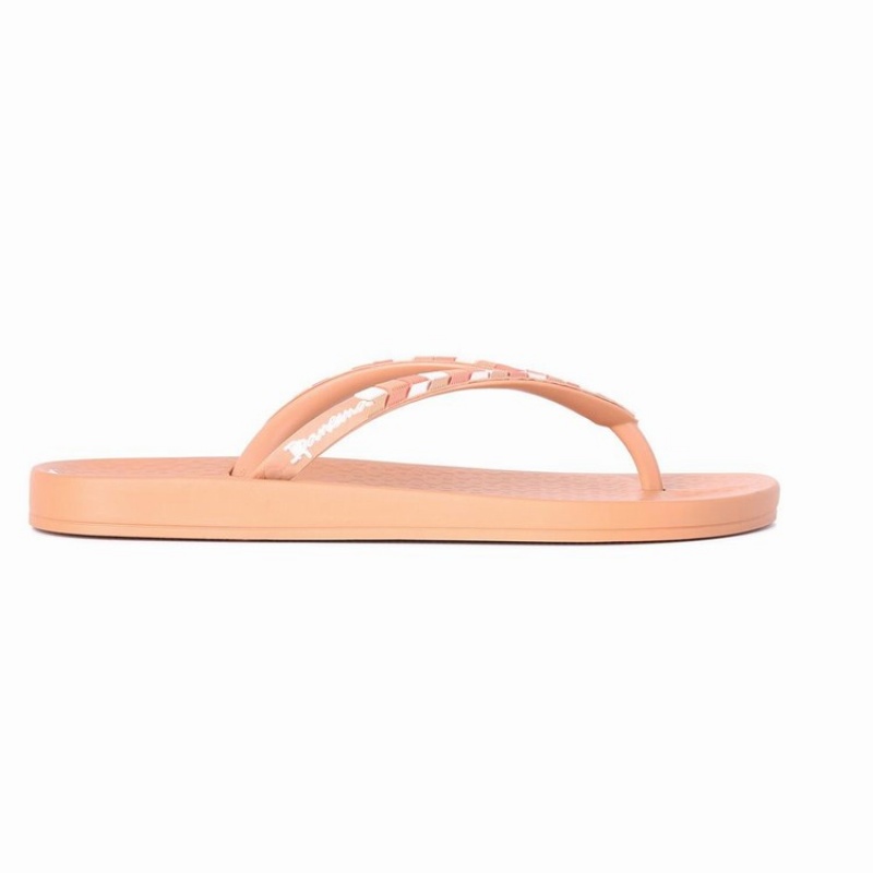 Brown Women's Ipanema Ana Lovely X Flip Flops | XBIKTG-478