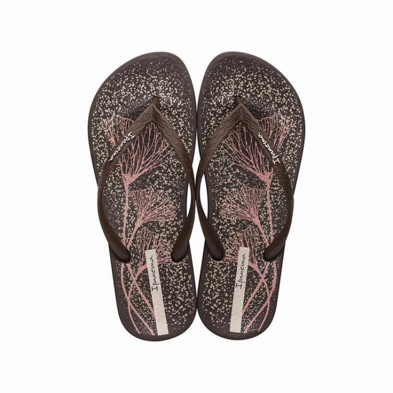 Brown Women\'s Ipanema Anatomic Temas XI Flip Flops | NTCDRQ-463