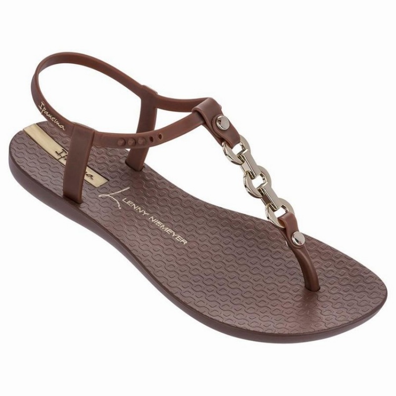 Brown Women\'s Ipanema Lenny Unity Sandals | XWFATC-764