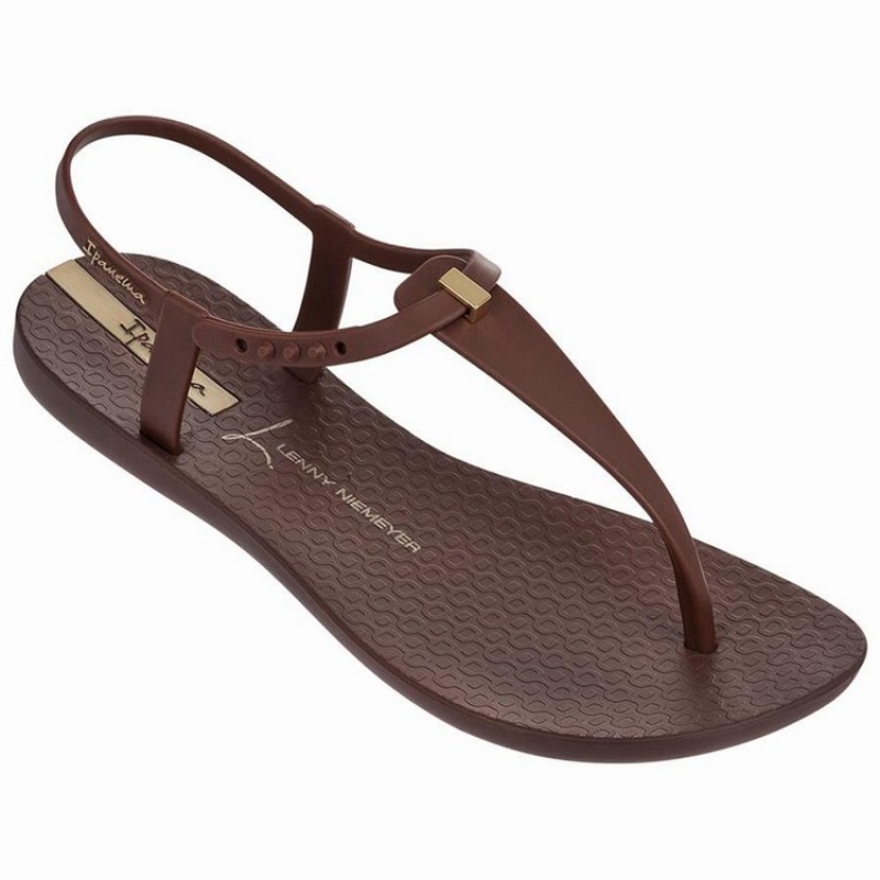 Brown Women\'s Ipanema Premium Lenny Desire Sandals | OJEVDN-920