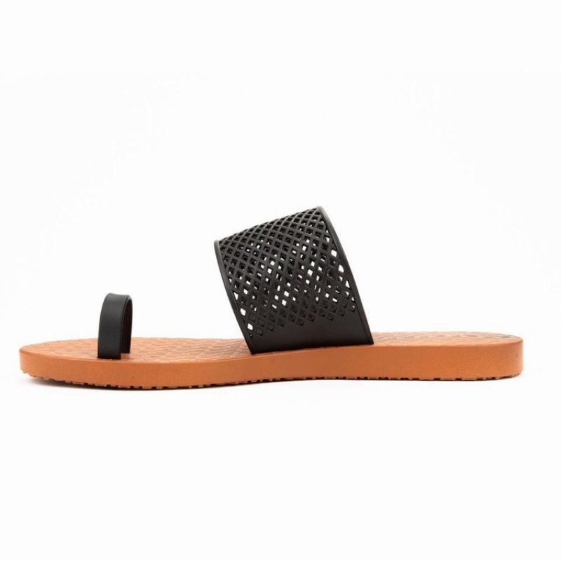 Brown / Black Women's Ipanema Gadot Sandals | RQEJMB-301