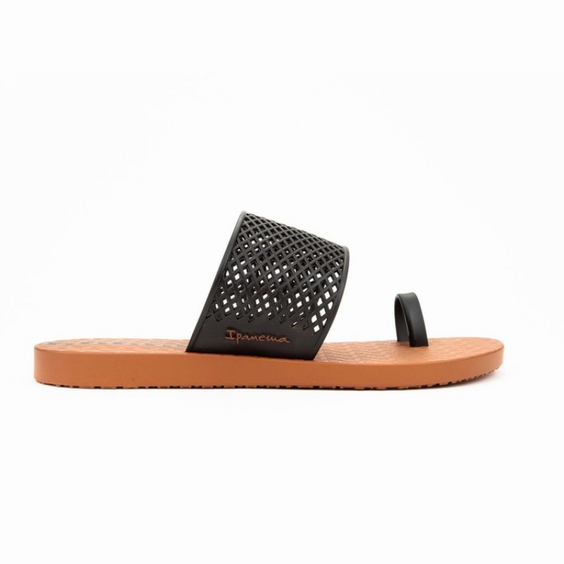 Brown / Black Women's Ipanema Gadot Sandals | RQEJMB-301