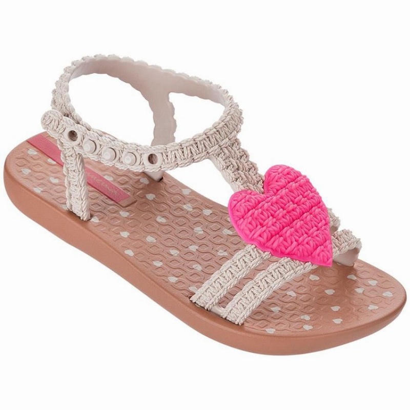 Brown / Pink Baby Ipanema My First Sandals | EJPOVG-064