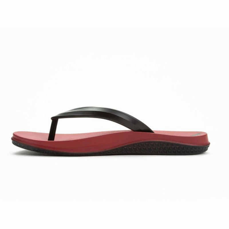 Burgundy / Black Men's Ipanema Ana Lapa Flip Flops | MQBYTH-295