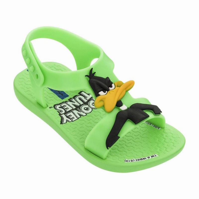 Green Baby Ipanema Looney Tunes Sandals | KJDGIO-601