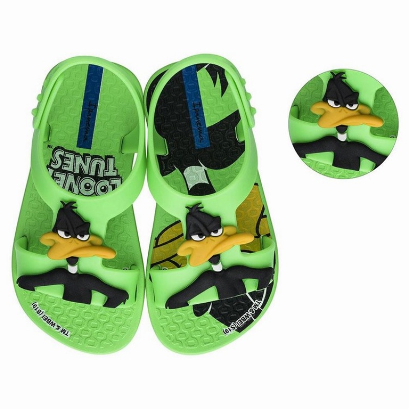 Green Baby Ipanema Looney Tunes Sandals | KJDGIO-601