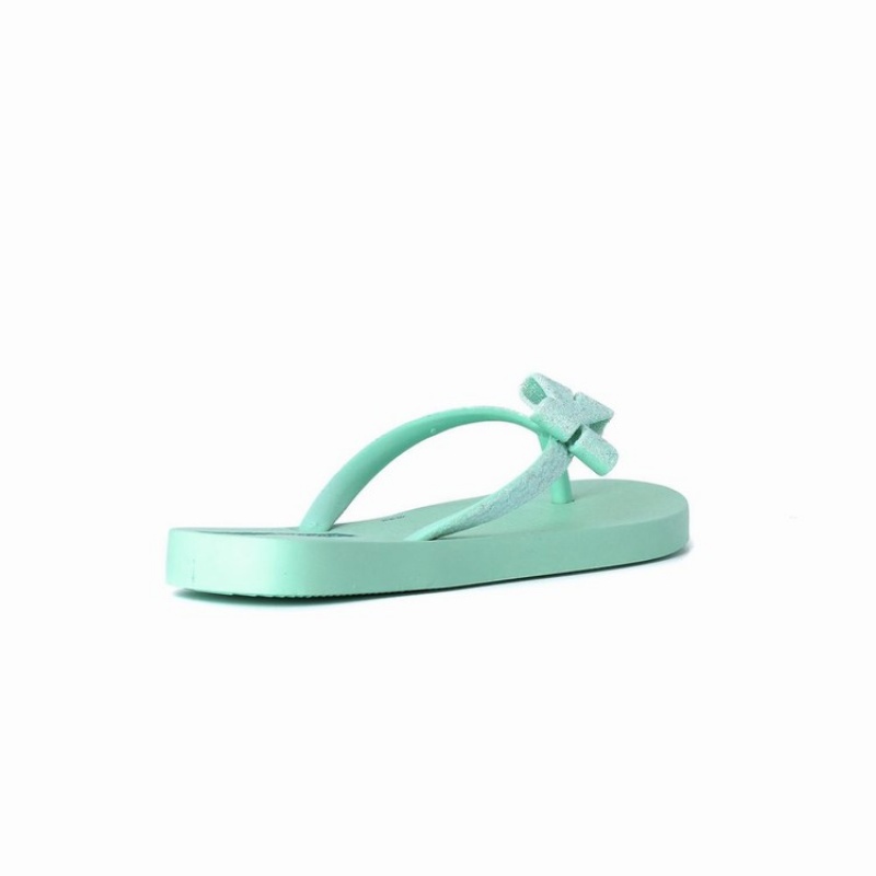 Green Kids' Ipanema Glitter IV Flip Flops | KCGUOS-257