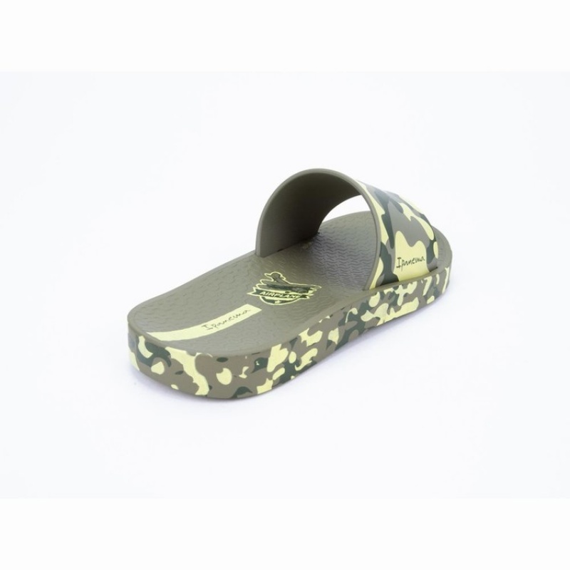 Green Kids' Ipanema Slippy Sandals | JEDIZV-684