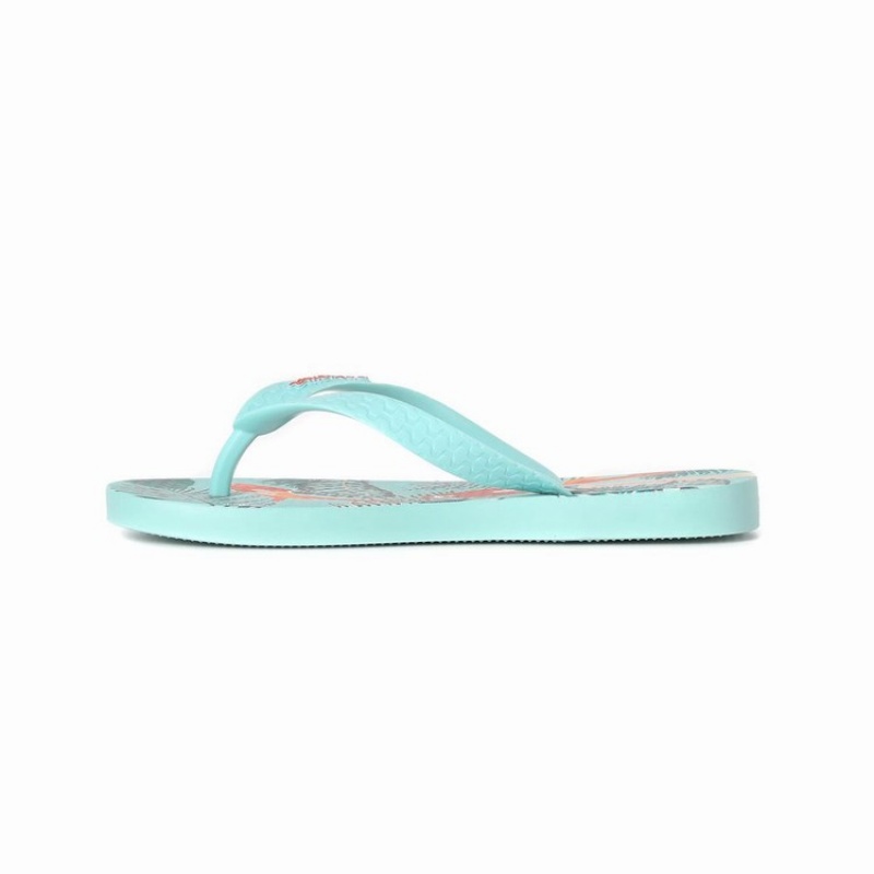 Green Kids' Ipanema Tropics Flip Flops | EVUWFI-702